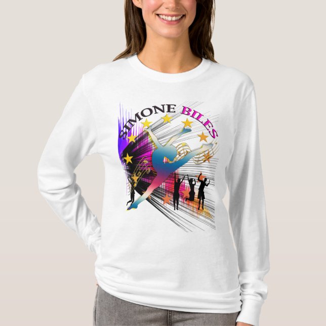 Simone Biles accessories TShirts womens   Mens  (Front)