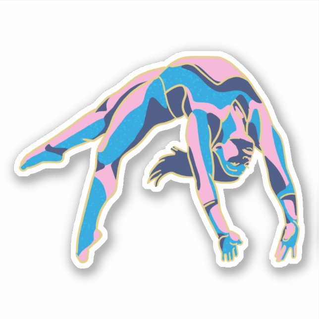 Simone Biles GOAT backflip 2024 Paris Olympics Sticker (Front)