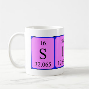 Simone periodic table name mug