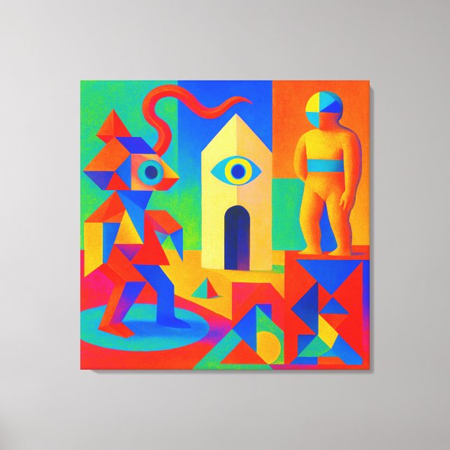 Simothy Brain and Tiger Sight Canvas Print (Front)