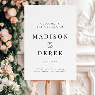 Simpel Elegant Wedding WELCOME Foam Board