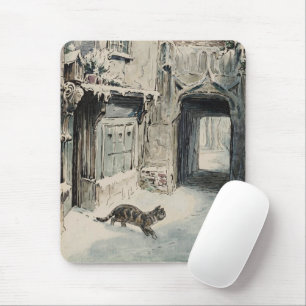 Simpkin the Cat Goes Out (by Beatrix Potter) Mouse Pad