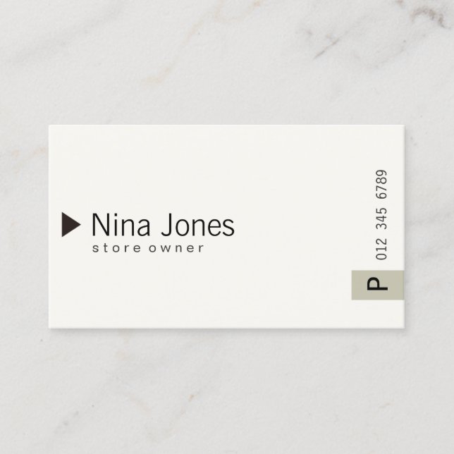 simple #01 business card (Front)