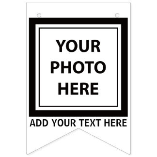 Simple 16 Photo & Add Text – Upload Picture Bunting Flags