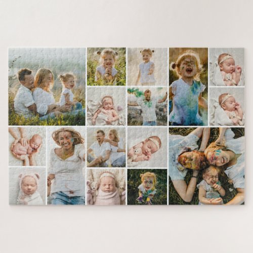 Simple 16_Photo Collage Jigsaw Puzzle