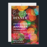 Simple 18th birthday invitation Confetti Dinner<br><div class="desc">Simple 18th birthday invitation Confetti Dinner colorful</div>