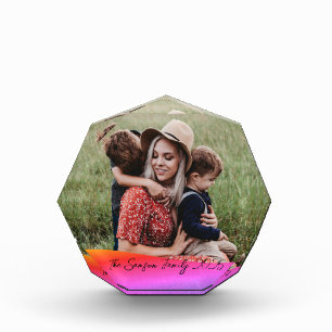 Simple 1 Photo Full Coverage - Script Text Overlay Block