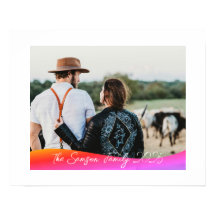 Simple 1 Photo Full Coverage - Script Text Overlay