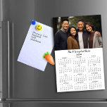 Simple 2024 Family Name Photo Calendar Magnetic Dry Erase Sheet<br><div class="desc">🌟This is for 2024🌟 These 2024 Family Photo Calendar Christmas Holiday or New Year Refrigerator Magnets are the perfect way to spread cheer the whole year! Specially designed for 2024 - perfect for your holiday decor all year! Please contact us at cedarandstring@gmail.com if you need assistance with the design or...</div>