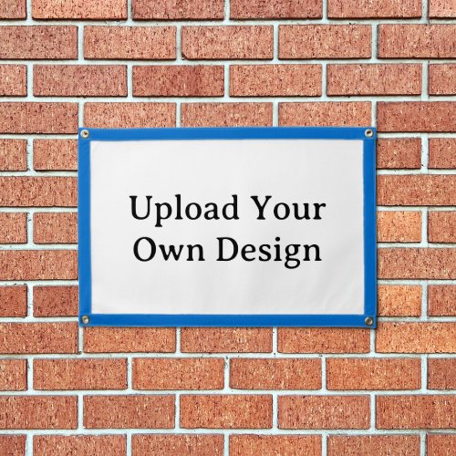 Simple 24" x 16" Blue Rectangle Pennant Banner