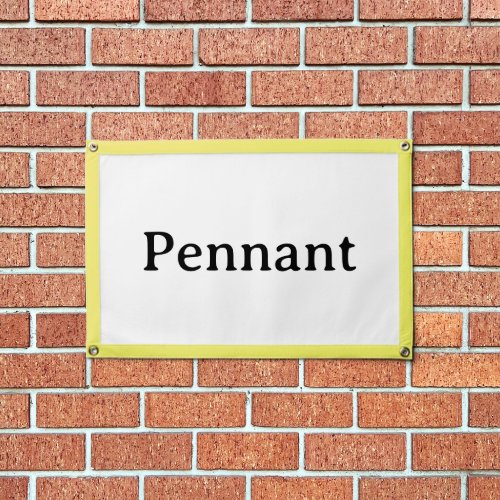 Simple 24" x 16" Yellow Rectangle Pennant Banner