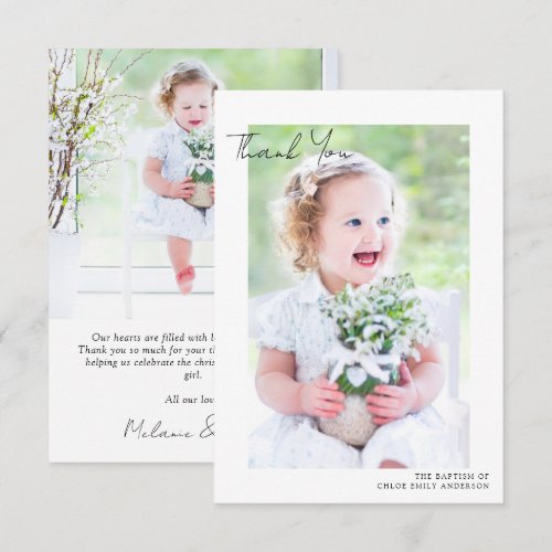 Simple 2 Photo Baptism Christening 