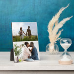 Simple 2 Photo Collage Plaque<br><div class="desc">Customize your photography. You can make this custom product for special occasions like weddings,  birthdays,  Christmas,  Holidays,  Memorials,  Graduation,  Anniversaries and more. It can also be given as a gift to your best friend,  close friend,  family,  and relatives.</div>