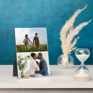 Simple 2 Photo Collage Plaque