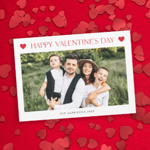 Simple 2 Photo Valentine's Day Holiday Card