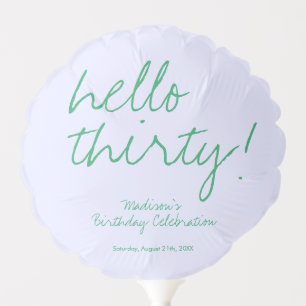 Simple 30th Birthday Balloon
