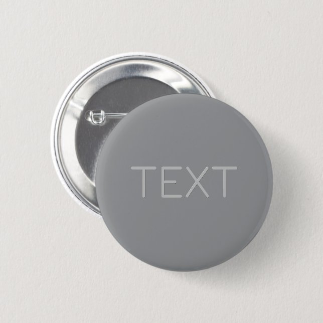Simple 3 Dimensional Looking Text | Gray Button (Front & Back)