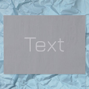 Simple 3 Dimensional Looking Text   Gray Tissue Paper
