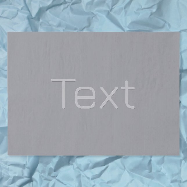 Simple 3 Dimensional Looking Text | Gray Tissue Paper (Creator Uploaded)