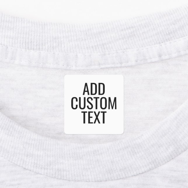 Simple 3 Lines of Text - Sans Serif Labels (Affixed)