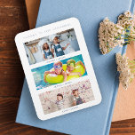 Simple 3 Multi Photos Collage Keepsake For Family Magnet at Zazzle