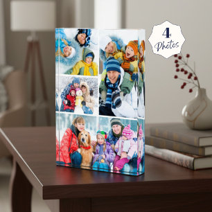Simple 4 Photo Collage Acrylic Photo Block