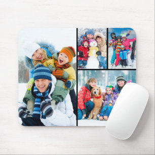Simple 4 Photo Collage Mouse Pad