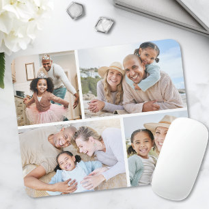 Simple 4 Photo Collage Mouse Pad