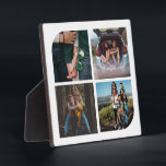 Simple 4 Photo Collage Plaque<br><div class="desc">Create a stunning display of your most cherished memories with our custom 4-photo collage Plaque. This plaque features a sleek design that beautifully showcases four of your favorite photos in a collage format. Made from high-quality materials, it adds a touch of elegance to any room. Whether you want to celebrate...</div>
