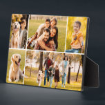 Simple 5 Photo Collage Photo Plaque<br><div class="desc">Simple 5 Photo Collage Photo Plaque. Create a unique and fun photo plaque with easel utilizing this easy-to-upload photo collage template with 5 pictures in various shapes and sizes, both horizontal and vertical, to accommodate a wide range of photographic subjects. You can personalize further with your custom text as a...</div>