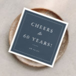 Simple 60th Birthday Party Napkins<br><div class="desc">A Simple 60th Birthday Party Napkin.</div>