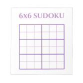 Abstract Blue 4x4 Sudoku Template Notepad