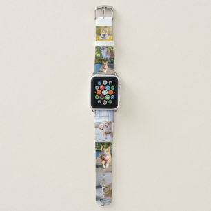 Simple 6 Photo Dog Collage Apple Watch Band