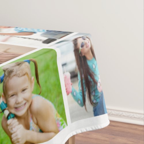 Simple 78 Photo Collage Tablecloth