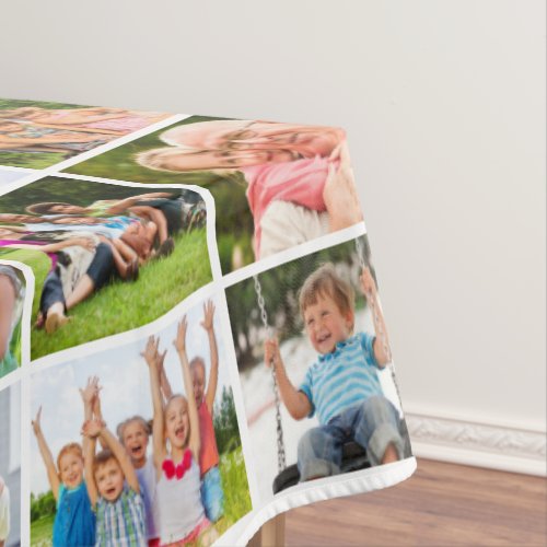 Simple 84 Photo Collage Tablecloth