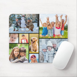 Simple 8 Photo Collage Mouse Pad