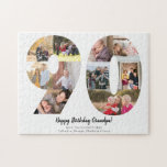 Simple 90th Number Photo Collage Custom Greeting Jigsaw Puzzle<br><div class="desc">Simple 90th Number Photo Collage Custom Greeting Jigsaw Puzzle</div>