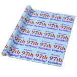 [ Thumbnail: Simple 97th Birthday Wrapping Paper ]