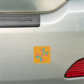 Simple Abstract Butterfly Flight Messy Pattern Car Magnet