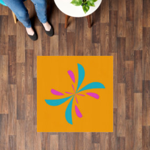 Simple Abstract Butterfly Flight Pattern Floor Decals
