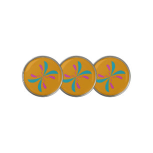 Simple Abstract Butterfly Flight Pattern Golf Ball Marker