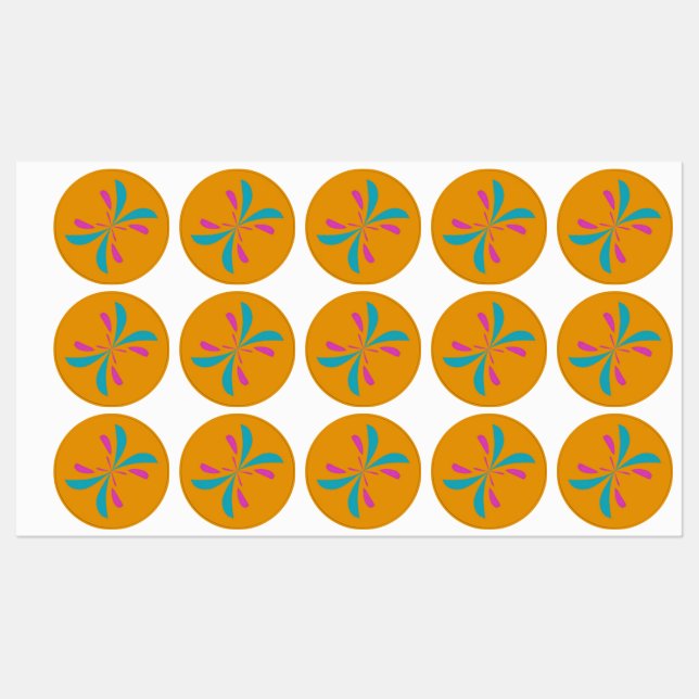 Simple Abstract Butterfly  Labels (Sheet)