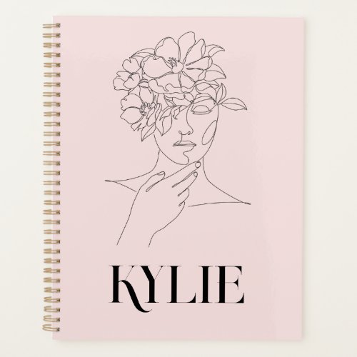  Simple Abstract Line Art Woman Illustration  Planner