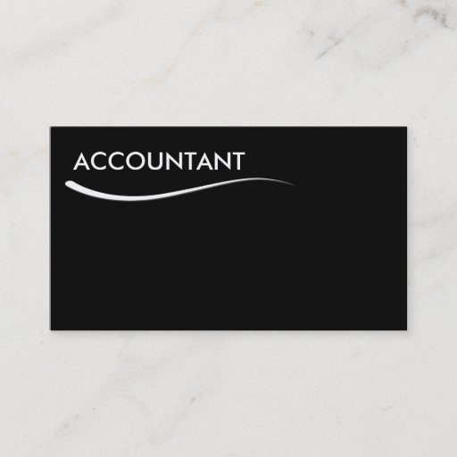 Customizable Simple Accountant Business Cards