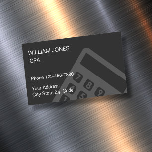 Simple Accountant CPA Design Business Card Magnet