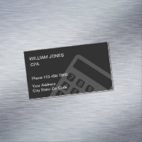 Simple Accountant CPA Design Business Card Magnet