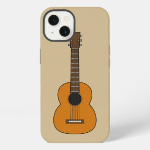 Simple Acoustic Guitar Cartoon iPhone 13 Case