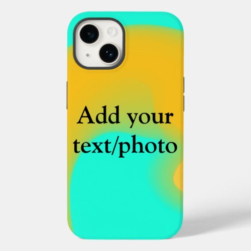 Simple acrylic pour marble add your text name cust Case_Mate iPhone 14 case