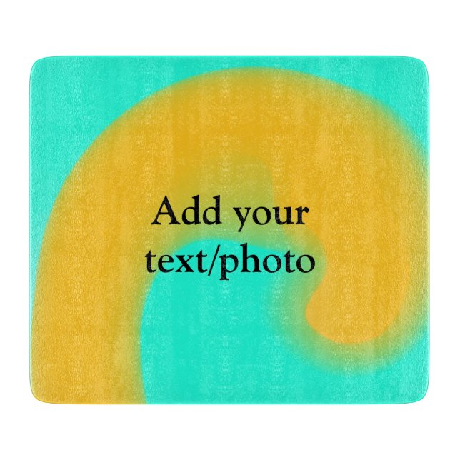 Simple acrylic pour marble add your text name cust cutting board (Front)