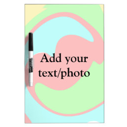 Simple acrylic pour marble add your text name cust dry erase board